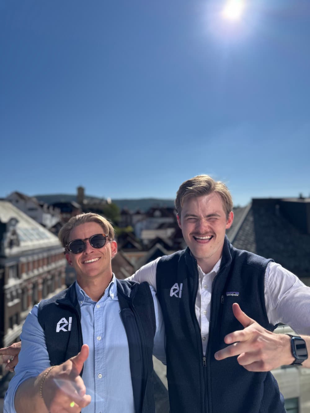 Amund and Martin, the founders of AIKI, in Kristiansand