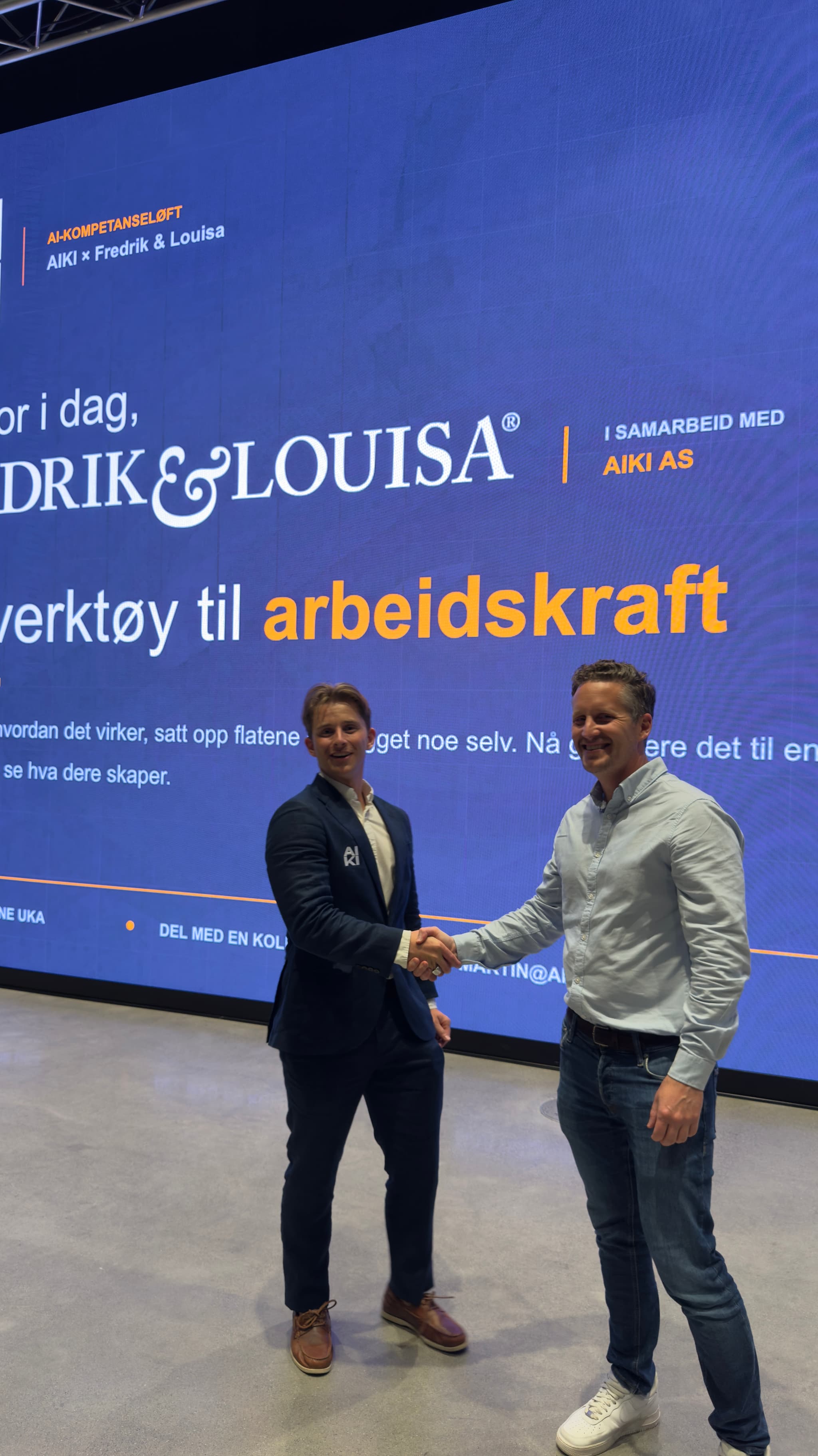 AIKI og Fredrik & Louisa etter en fagdag om AI