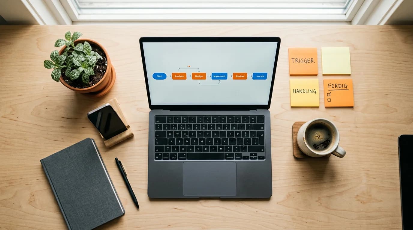 Business workflow showing AI tools automating repetitive tasks like data entry and report generation