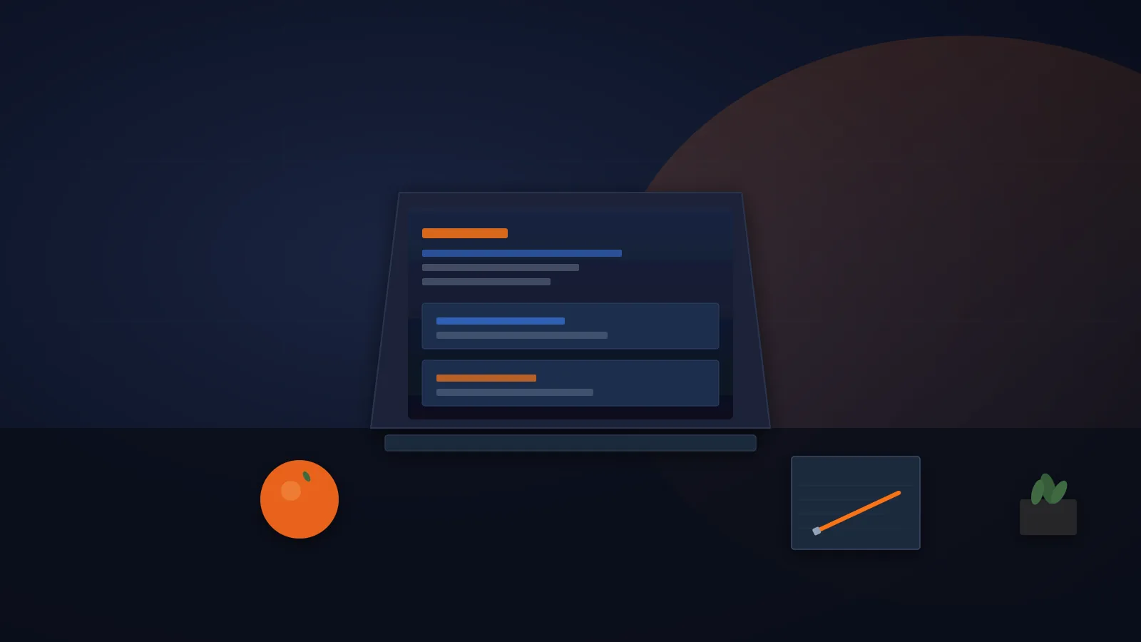 Claude Fable 5 launch illustration: an AI model translating a screenshot into working code, with Norwegian small business context in the background