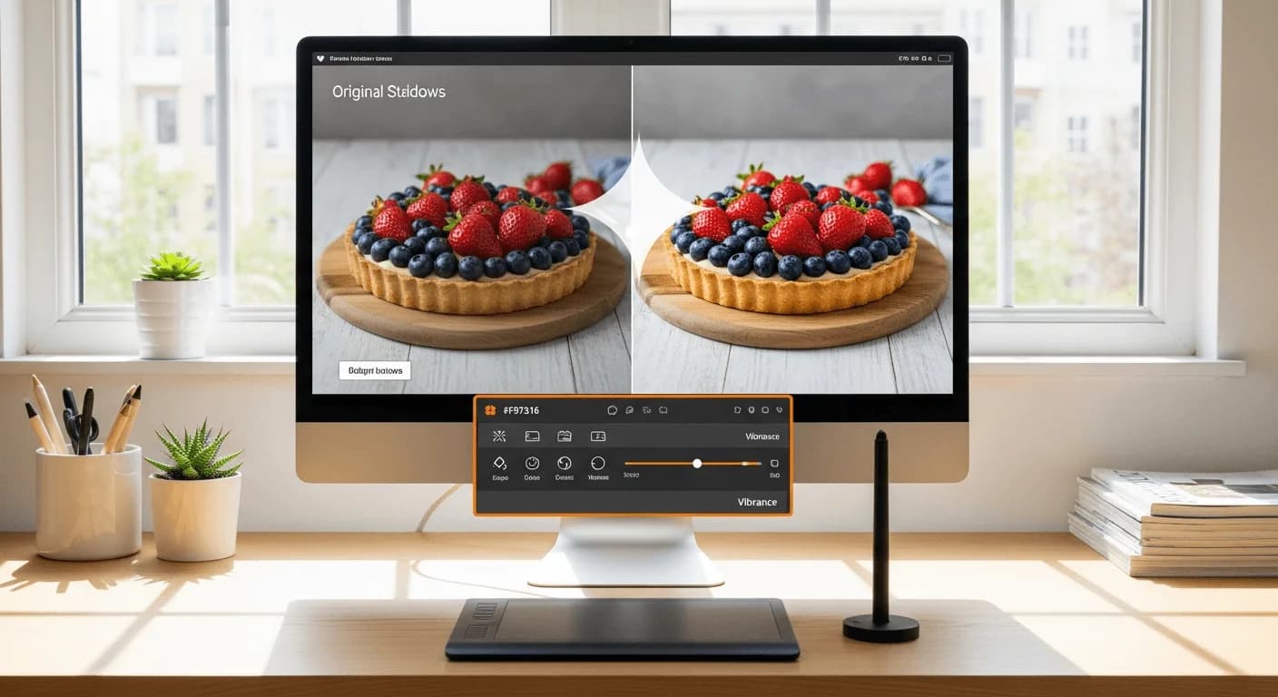 Illustrasjon av Gemini Flash 2.0 som redigerer et bilde basert på tekstinstruksjoner
