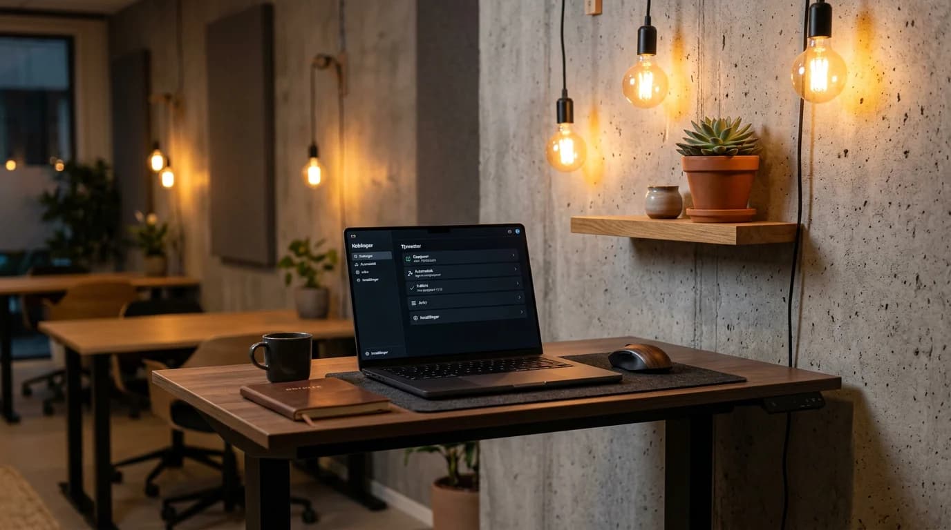 Illustrasjon av en AI-agent som automatiserer arbeidsoppgaver
