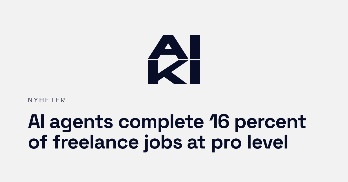 Illustrasjon av et menneske som samarbeider med en AI-agent om et freelance-prosjekt