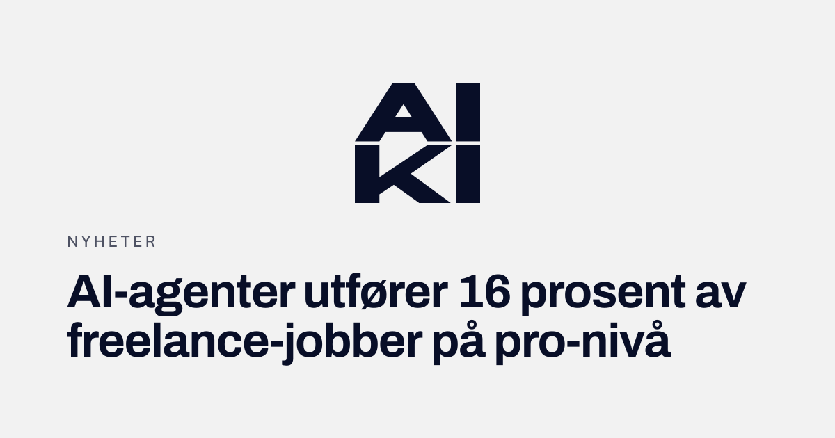 Illustrasjon av et menneske som samarbeider med en AI-agent om et freelance-prosjekt