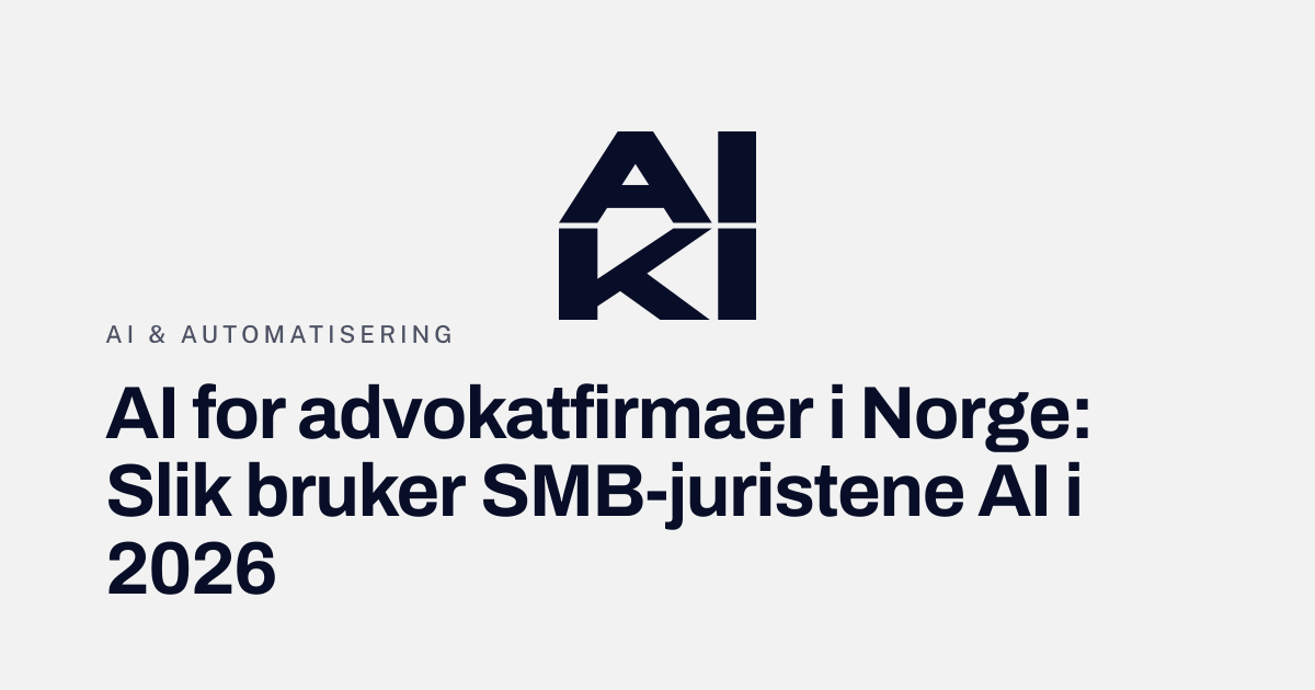 Skrivebord med laptop som viser dokumentautomatisering for advokatfirma
