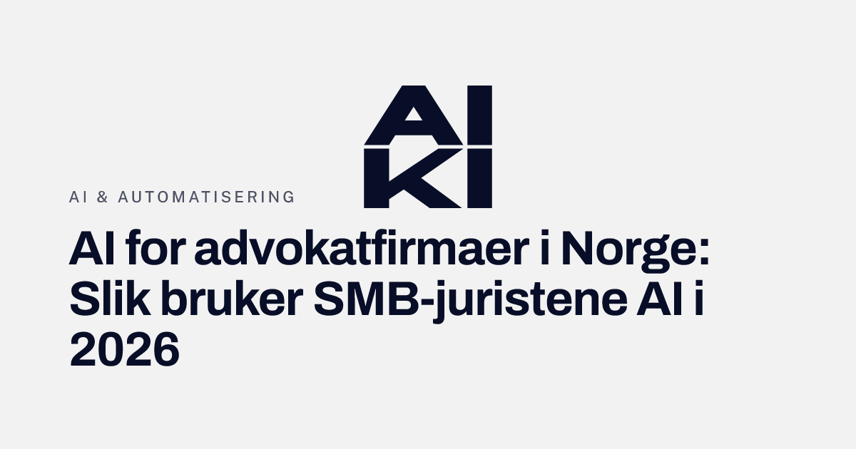 Skrivebord med laptop som viser dokumentautomatisering for advokatfirma