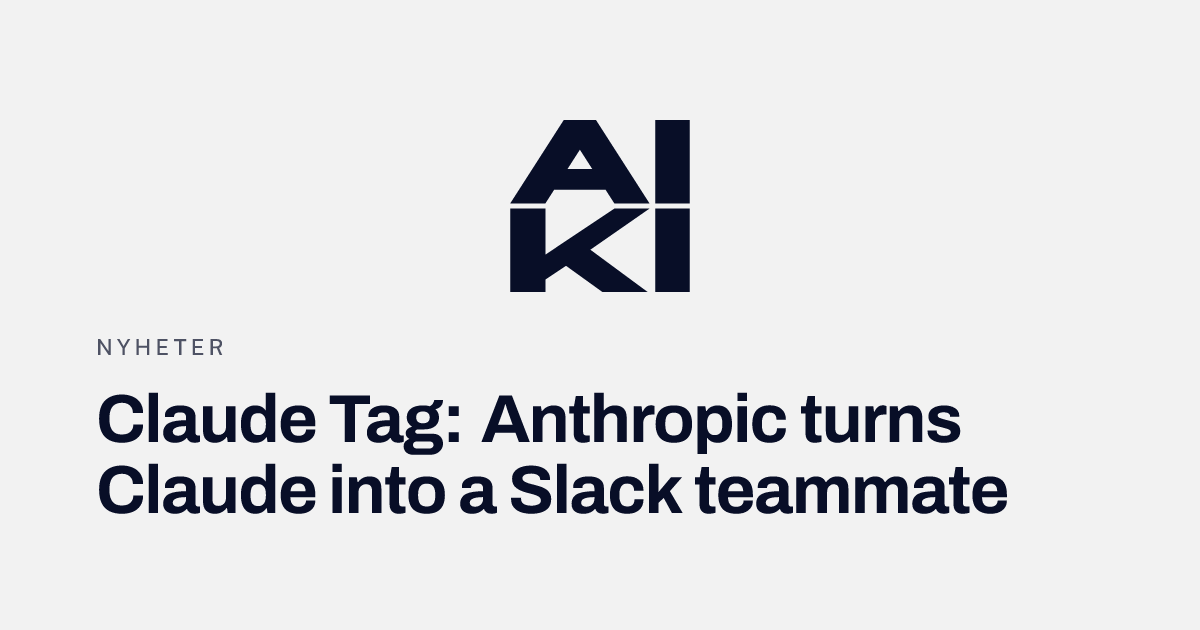 Illustration of Claude as a Slack teammate in a Norwegian office