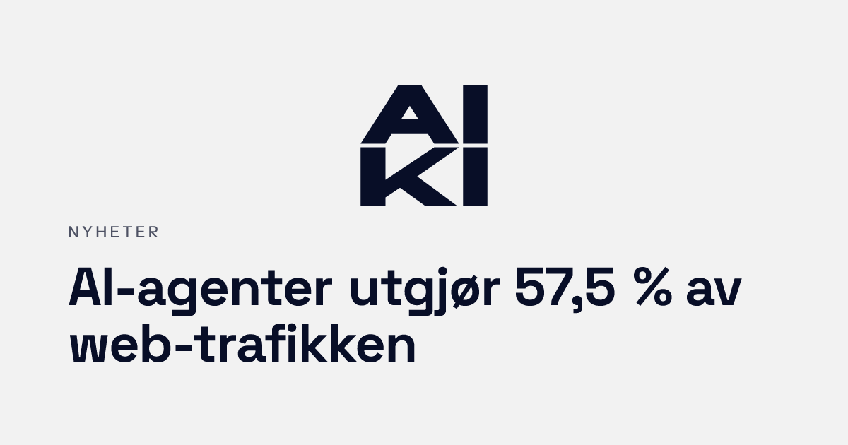 Skjermbilde av Cloudflare Radar som viser at AI-agenter nå utgjør 57,5 prosent av HTML-forespørsler globalt